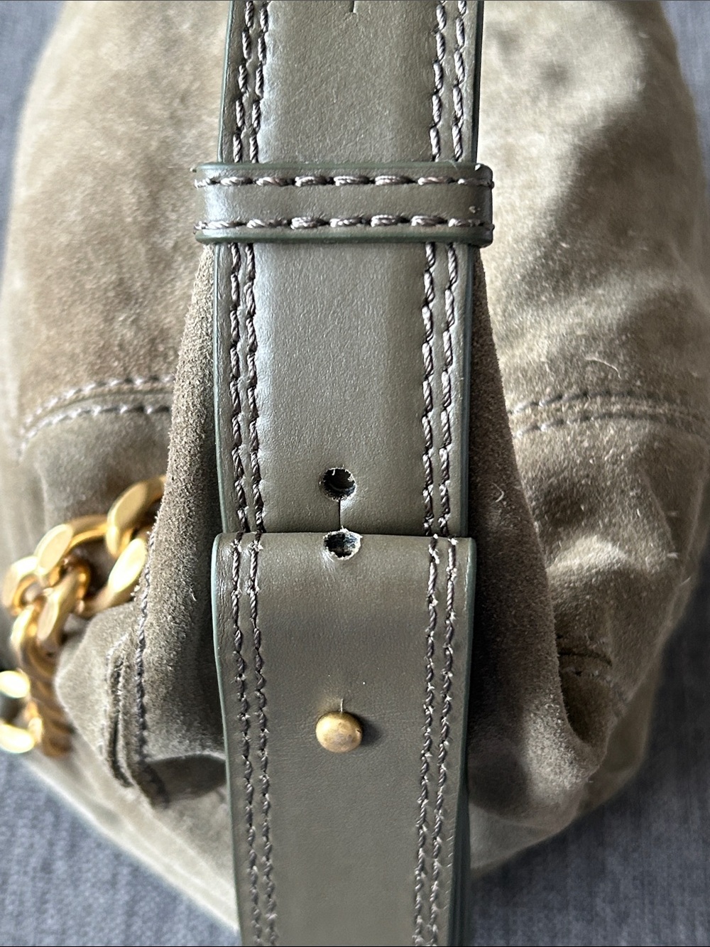 Zadig & Voltaire Le Cecilia Suede Patchwork Bag - Picture 7 of 10